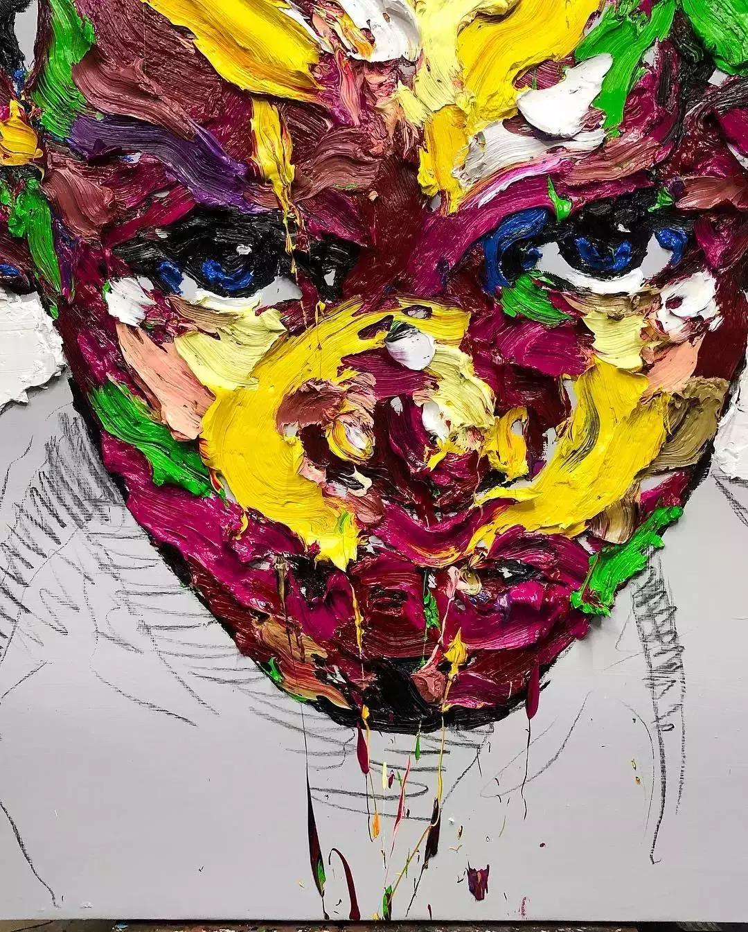 厚画的魅力！韩国shinkwangho用有张力的作品直击眼球！！！