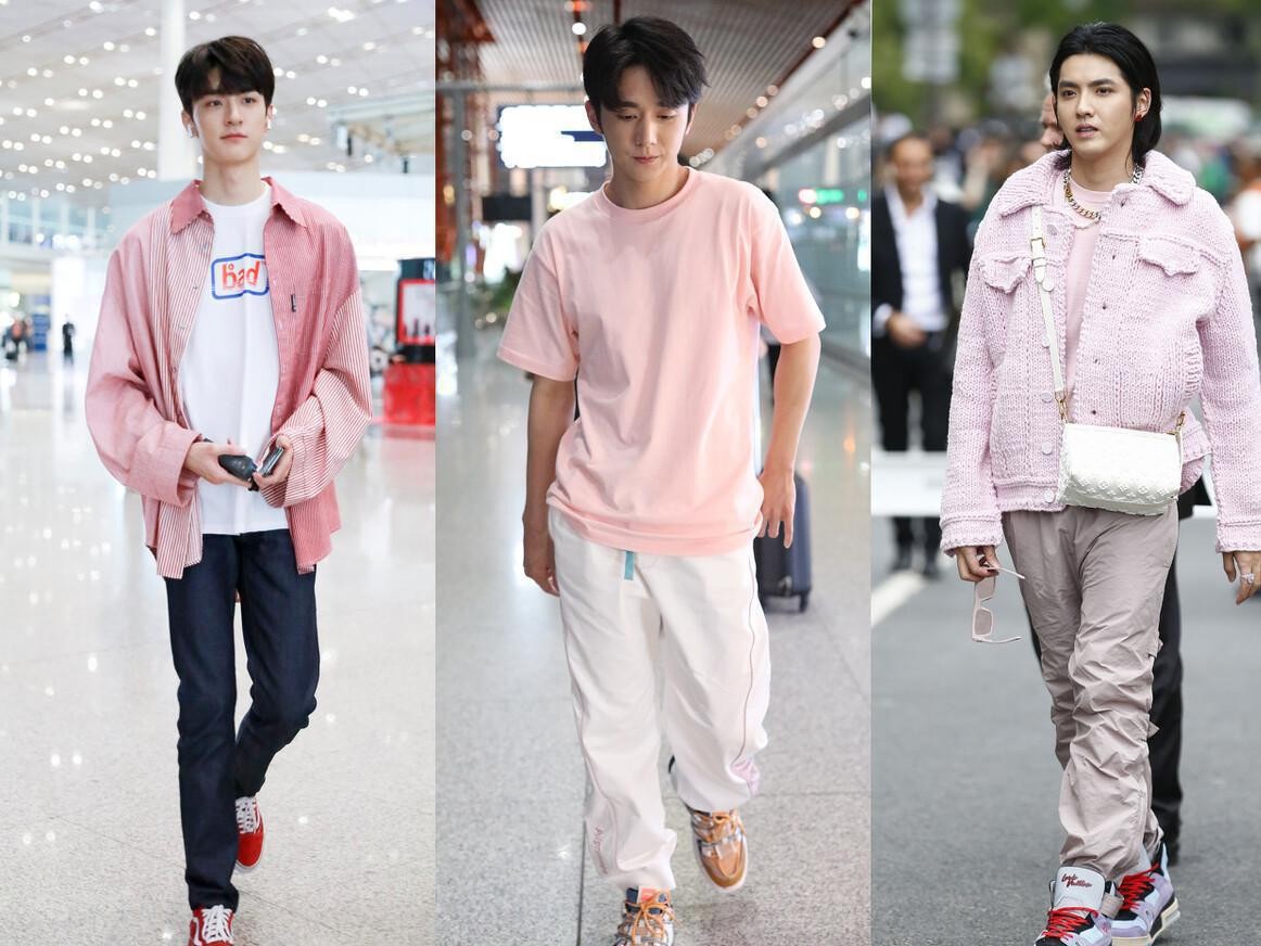 粉色和什么颜色搭配好看男,粉色搭配什么颜色好看男生