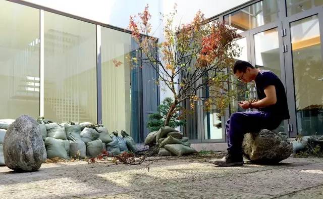 枯山水庭院景观制作过程,庭院枯山水施工做法