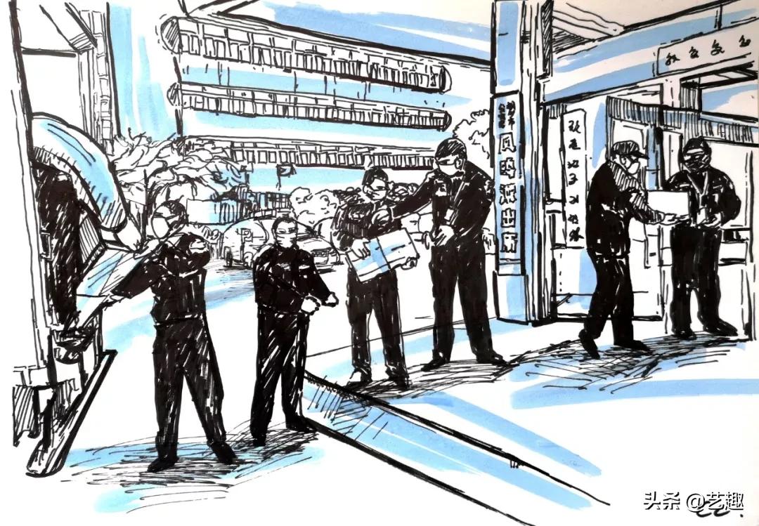 抗击病毒的白衣天使漫画,抗击疫情广东漫画家