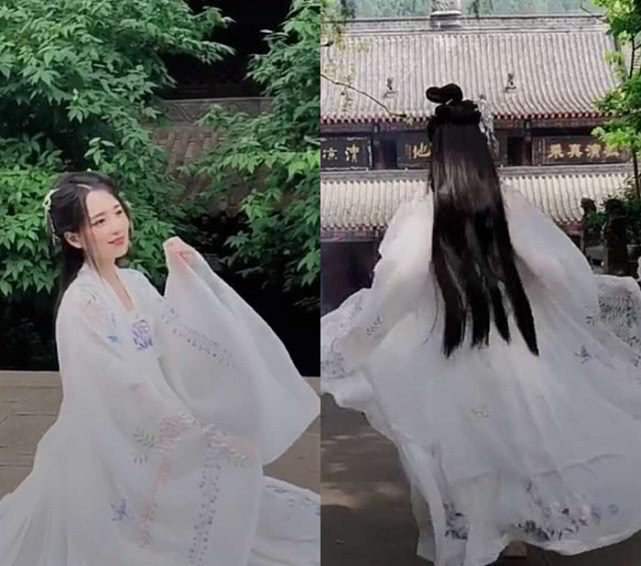 都说这款汉服“倾城”，现在我才看出来，白菜价的仙气真是撩人