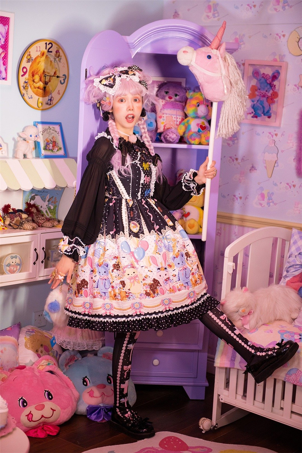 适合呲甜lo娘的“糖果柄”洛丽塔，元气少女又减龄，种草姬也爱了