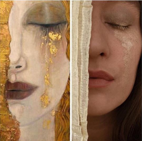 世界名画人物模仿搞笑,外国人恶搞画作