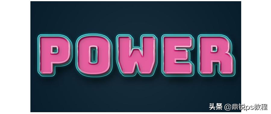 夜晚字体发光效果ps,字体ps发光