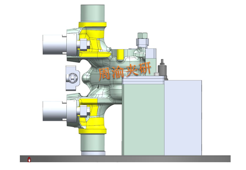 一种数控车床液压夹具,立式液压涨紧夹具