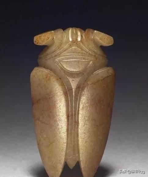 西周古玉橘皮纹,古玉橘皮