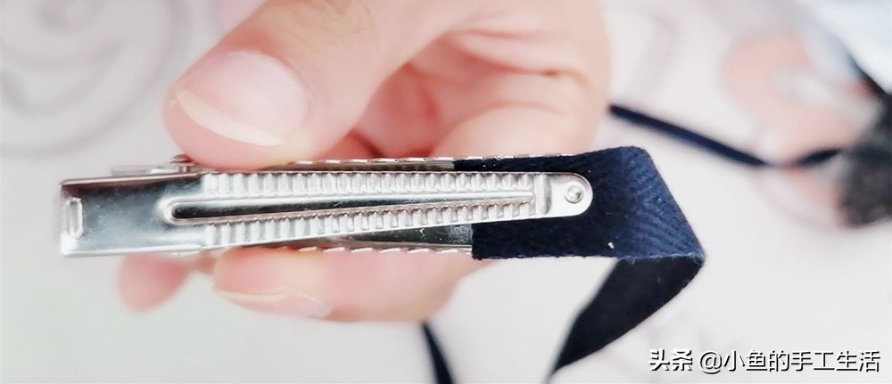 发夹包边制作方法,怎样给小发夹包边