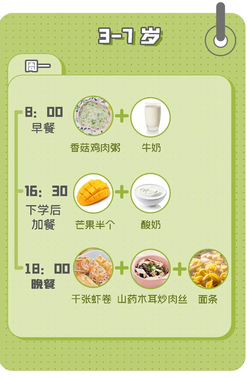 一日三餐不重样儿童营养餐,儿童一日三餐食谱4-12餐