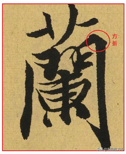 书法逆锋笔法是什么,实笔画和虚笔画