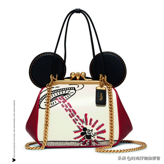 coach日记刺绣联名款,coachdisney联名包粉色