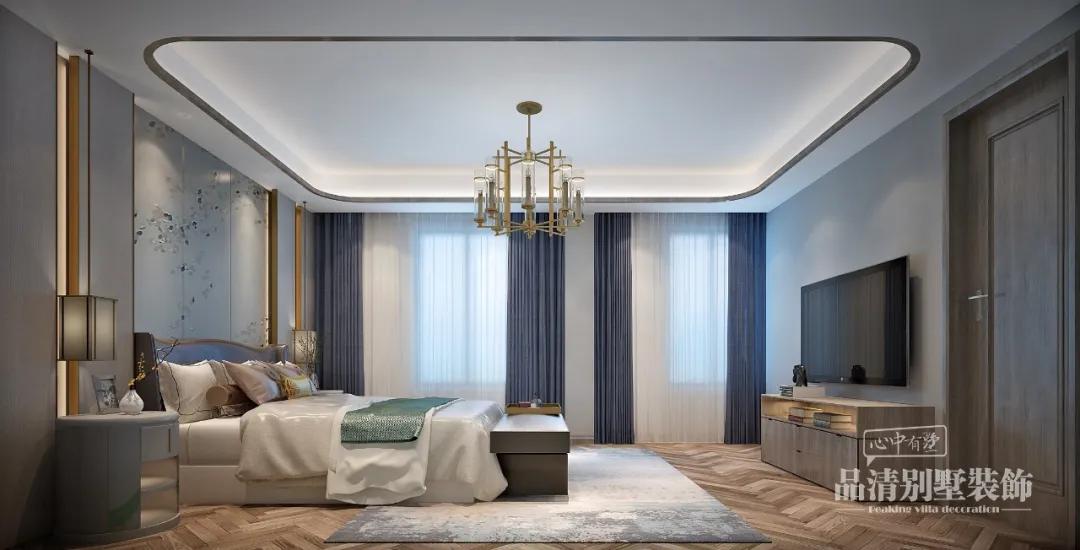 轻奢新中式风格装修效果图,新中式轻奢风格柜子效果图