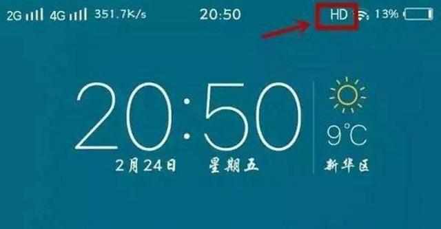 手机4g图标旁边的hd是什么意思,手机显示4g+hd是什么意思