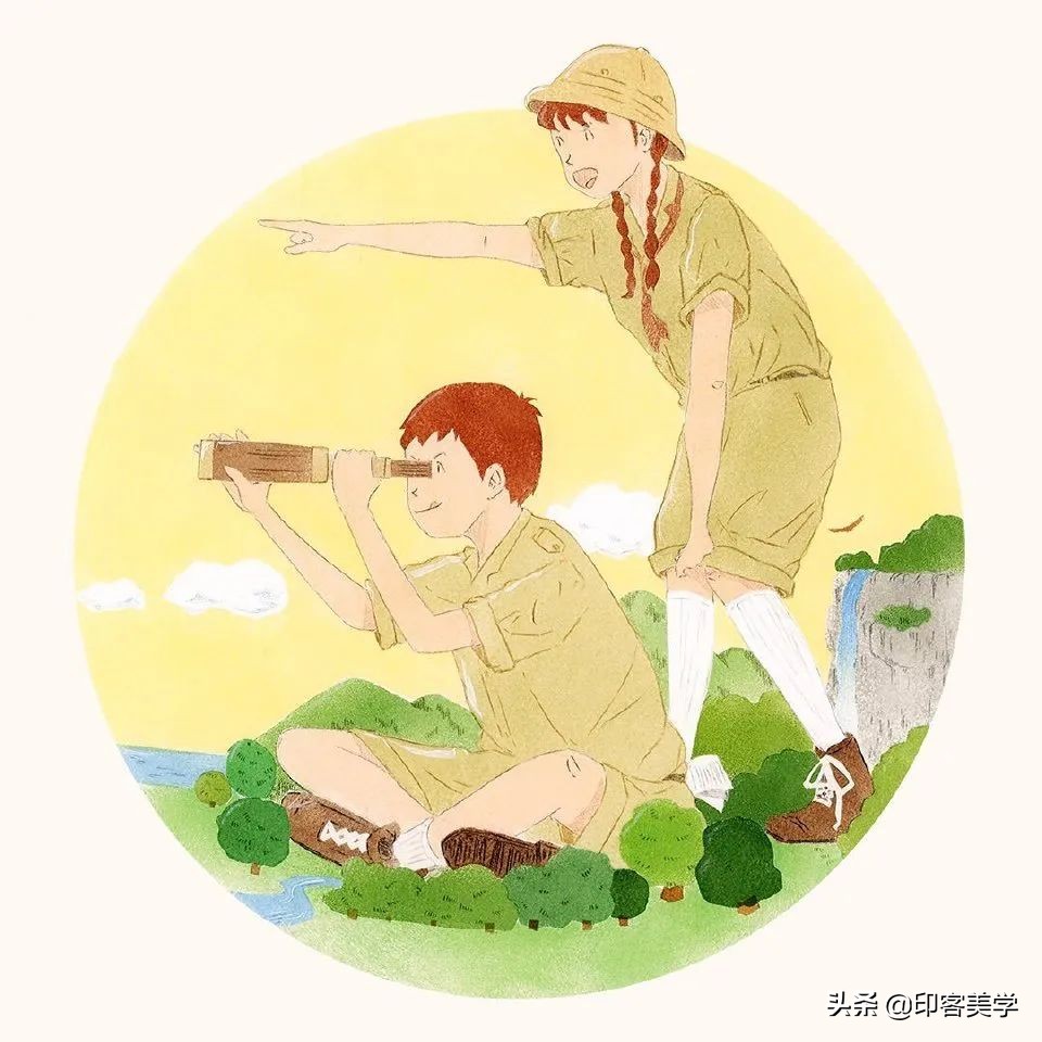 四季插画图片大全,100张唯美插画图