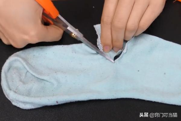 破洞袜子缝法视频,破洞袜子缝补