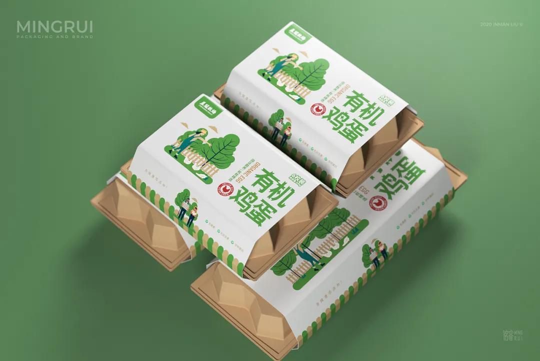 鸡蛋包装还可以这样利用,鸡蛋包装设计清新风格