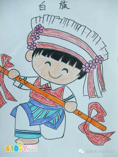 各族儿童简笔画的图片,56民族儿童简笔画大全