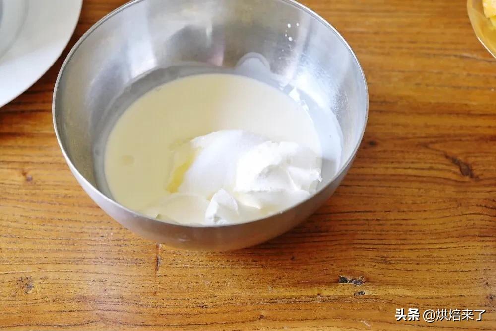 奶酪版的芒果慕斯,6寸芒果奶酪慕斯的配方