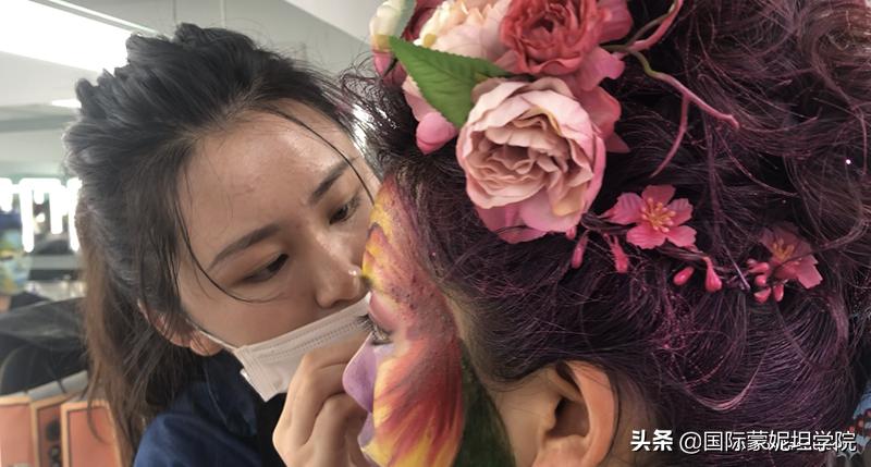 化妆学校创意妆考试,化妆课期末创意妆容整体造型