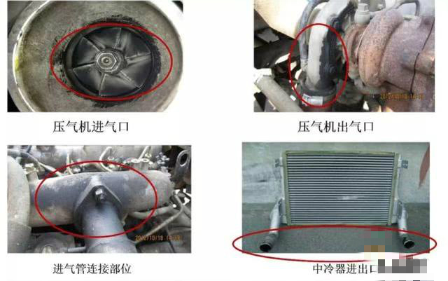 3系涡轮进气管渗油,三系涡轮增压管漏油