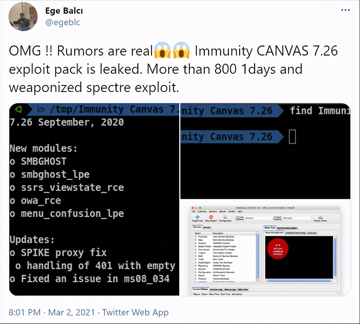 ImmunityCanvas7.26泄露事件概览