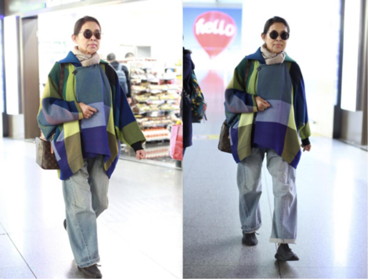 60岁倪萍现身活动穿套装姿态端庄,60岁倪萍穿休闲大衣优雅时尚