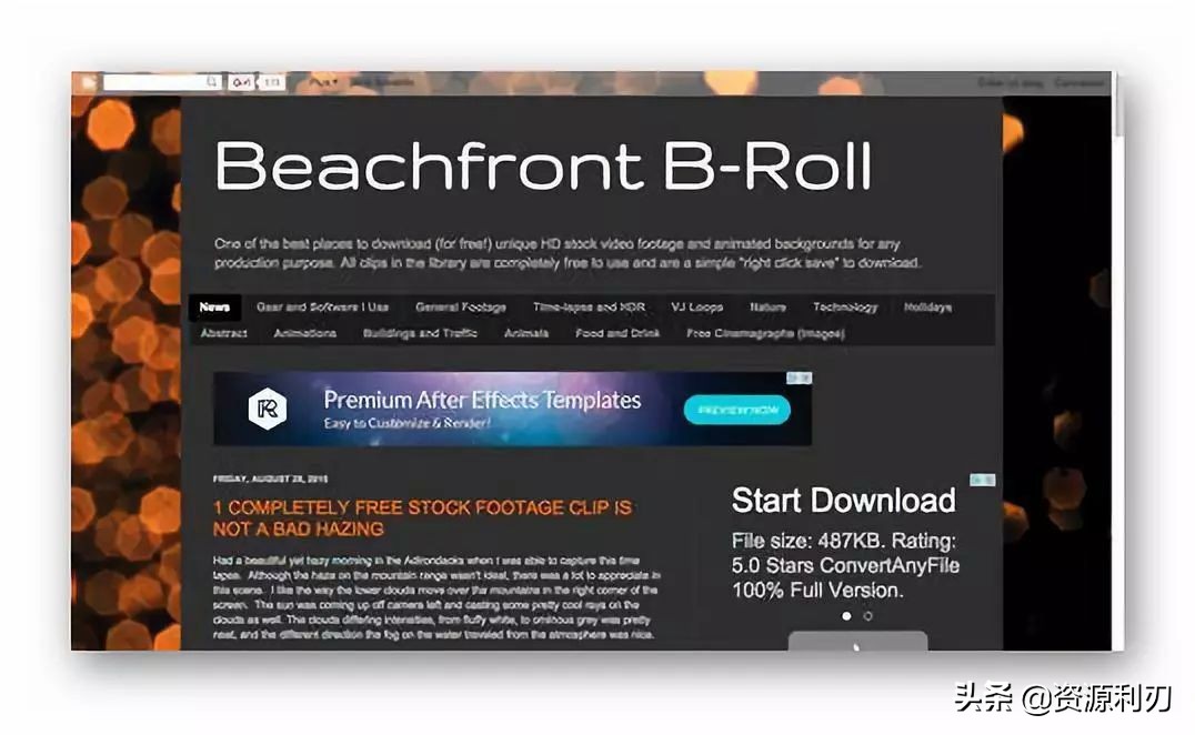 视频素材找不到，国外无版权、免费的视频素材网站大盘点（下）
