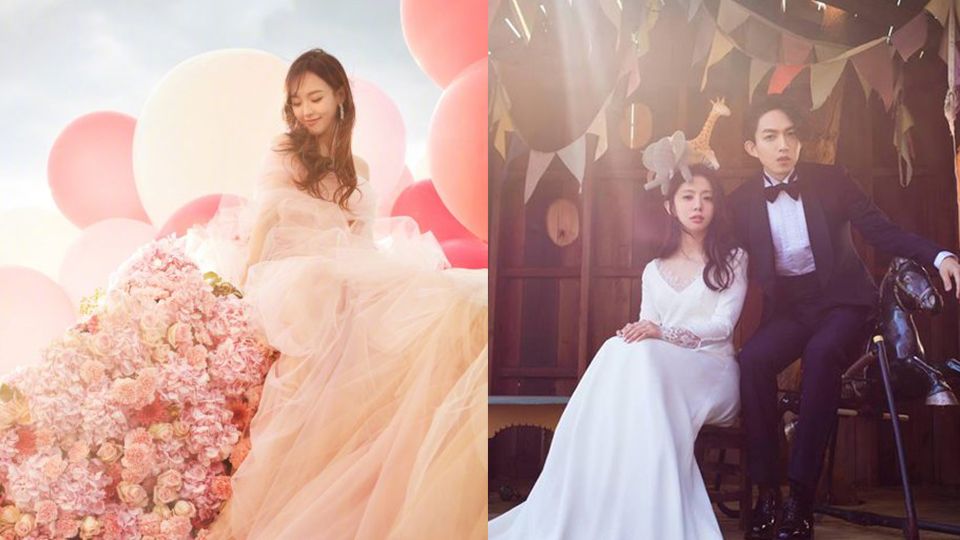 陈妍希唐嫣婚纱照,贾静雯婚纱礼服