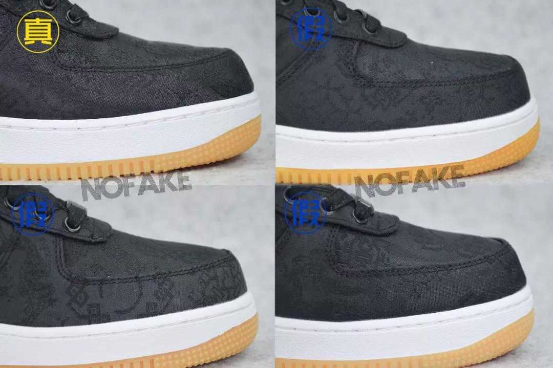 offwhitexnikeairforce1真假对比,如何鉴别nikeairforce1low白黑