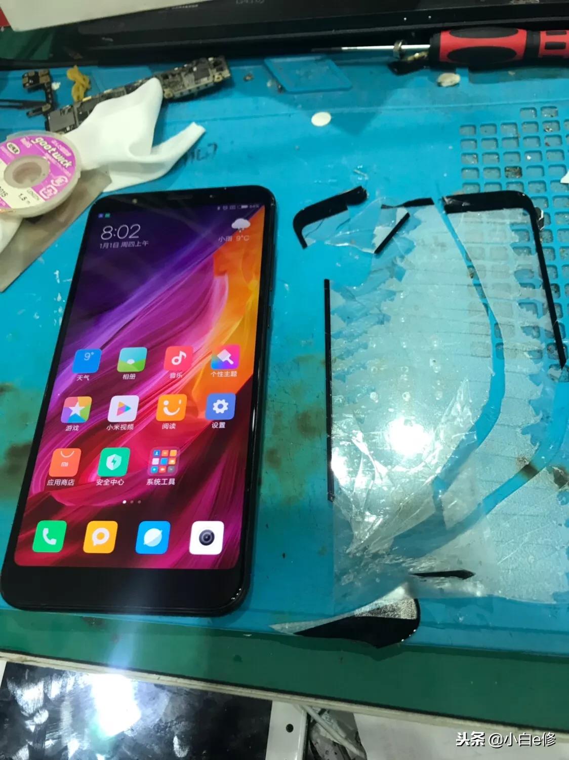 红米5plus屏幕坏了怎么投屏,红米5plus外屏更换教程