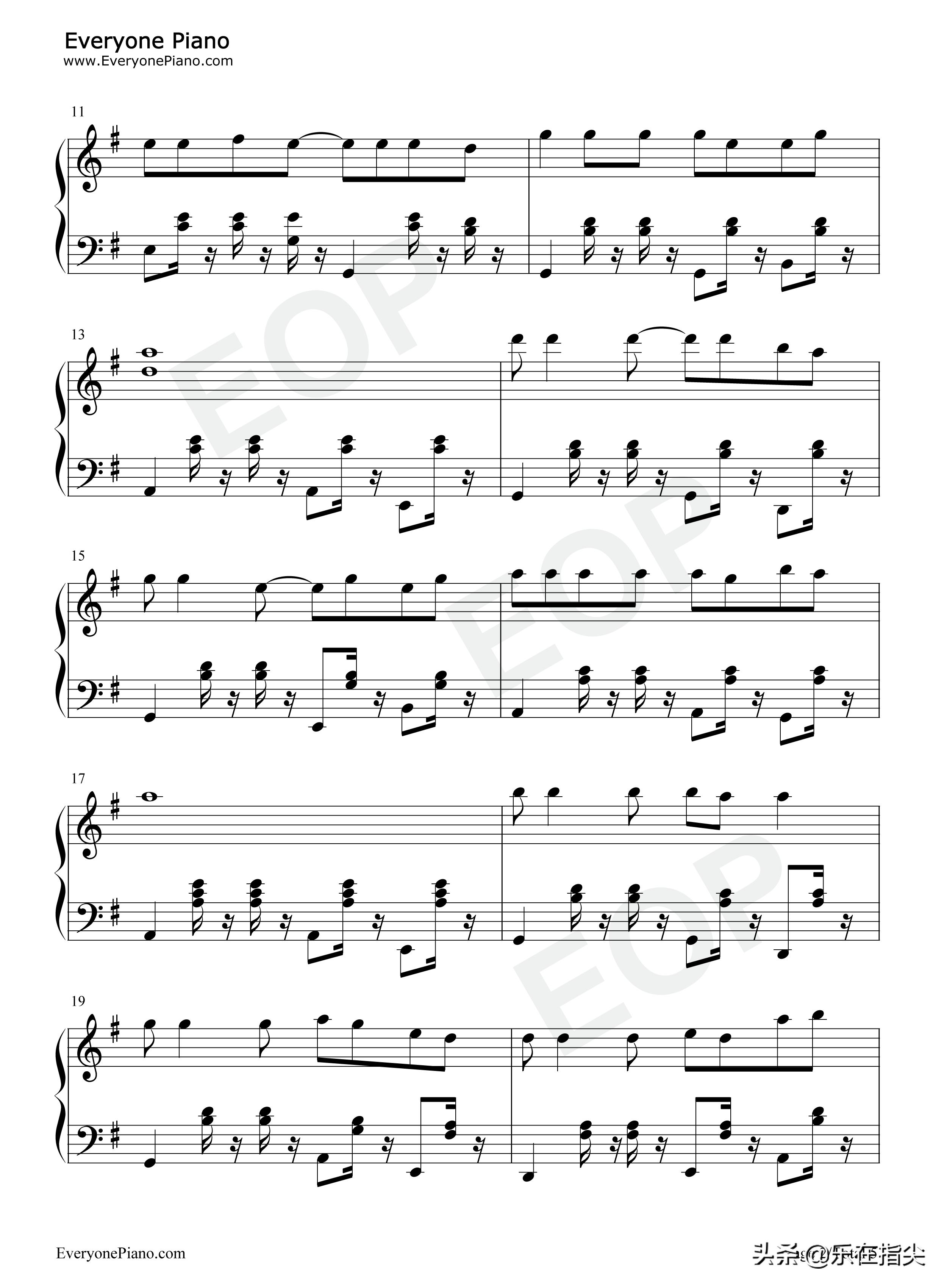 童年罗大佑钢琴五线谱完整版双手,罗大佑童年歌曲的五线谱