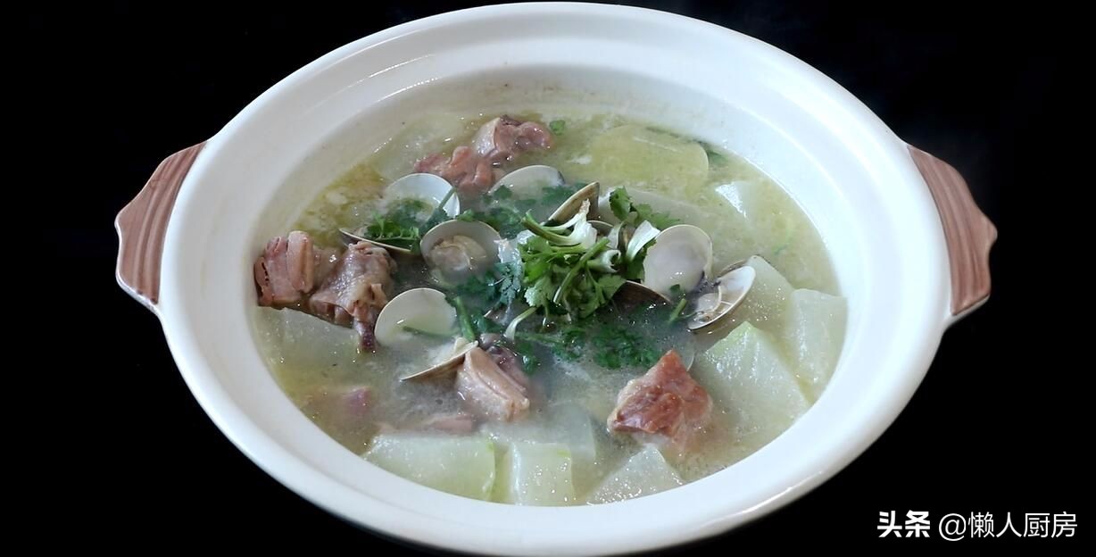 腊鸡腿蒸冬瓜做法,大锅菜腊鸡腿冬瓜