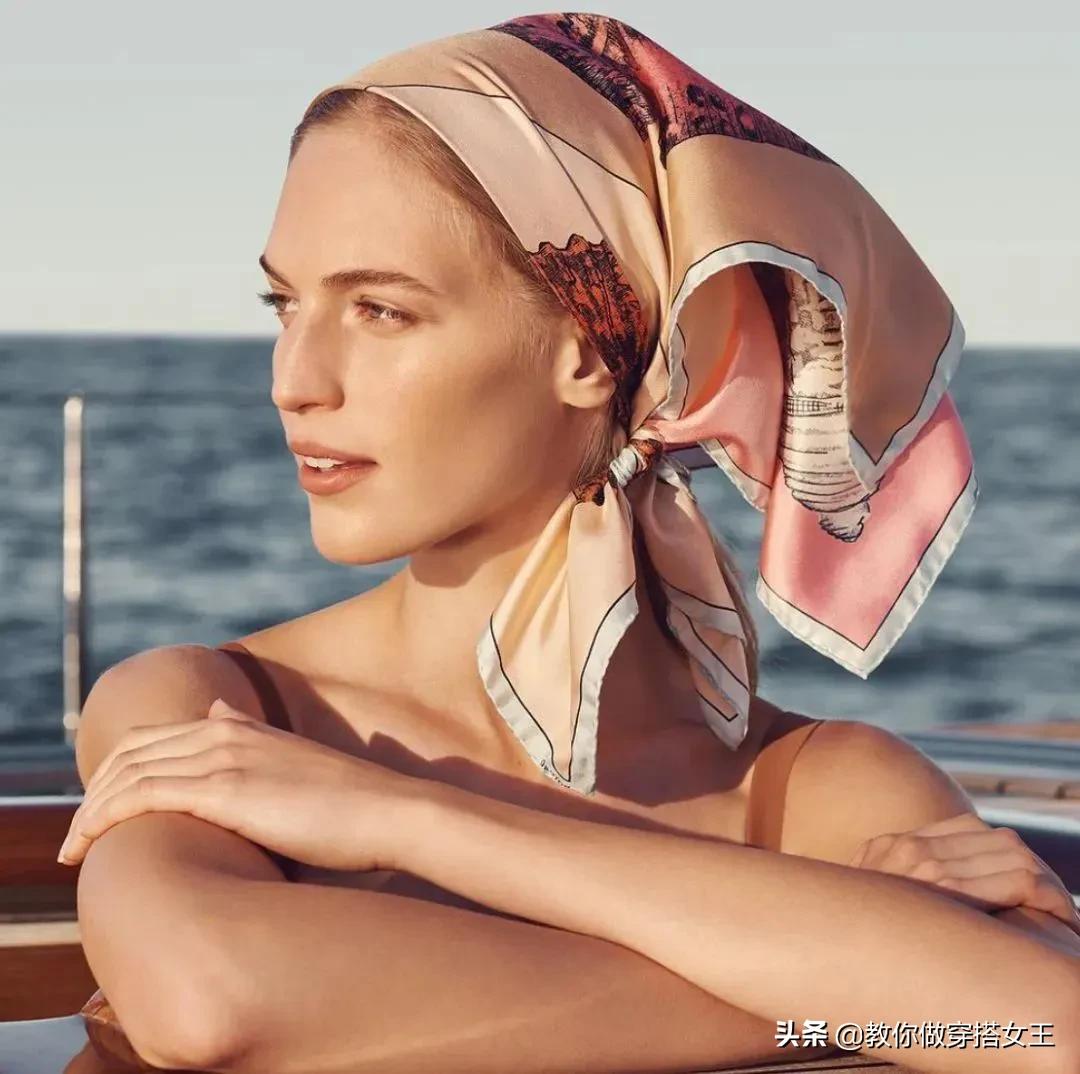 长丝巾春天的各种系法,丝巾怎么系才好看冬季女装