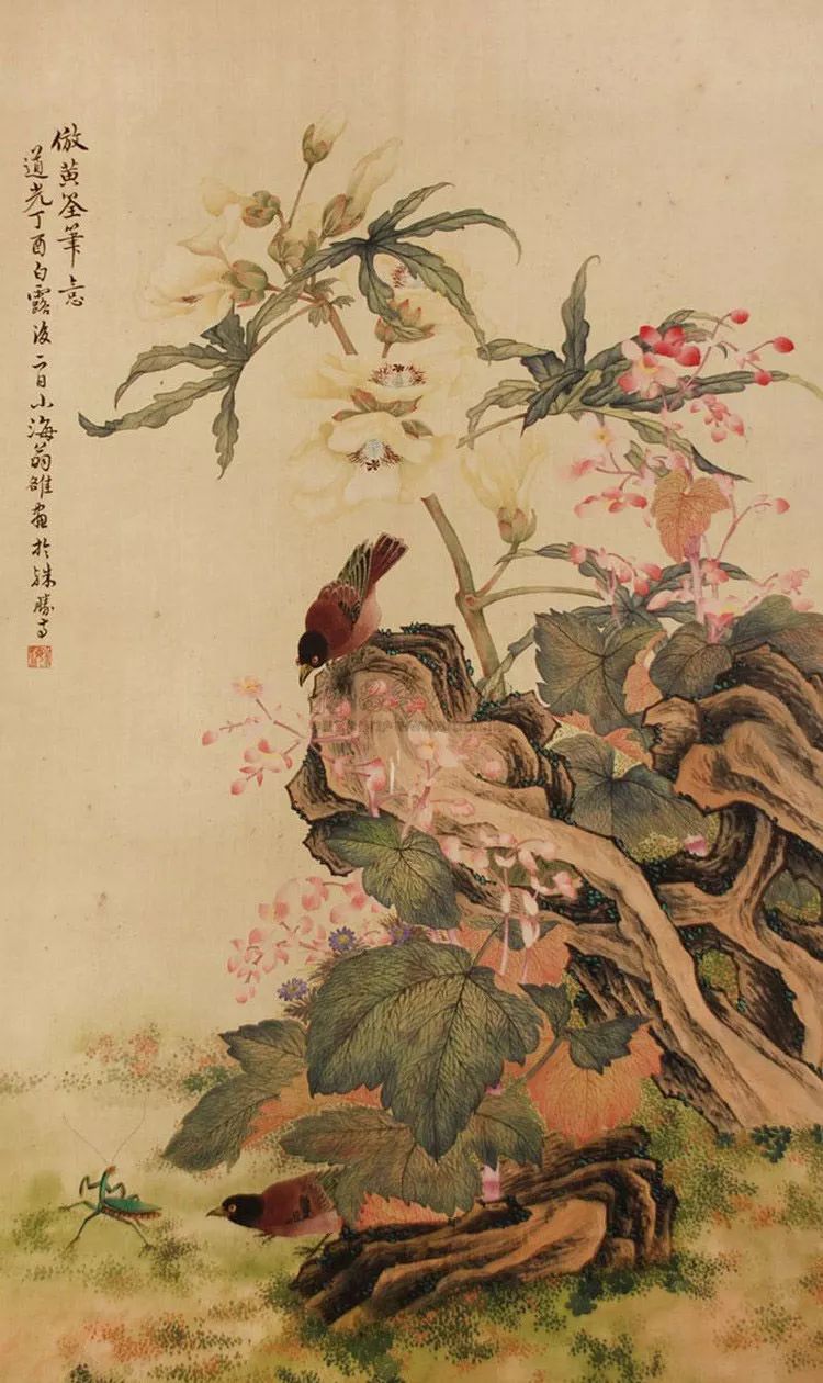 清代花鸟鱼虫画,清代国画名家花鸟鱼虫