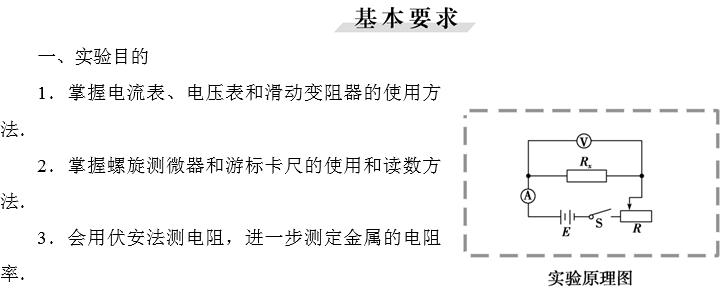 高中物理测电阻率知识点,高三物理复习电学测电阻实验