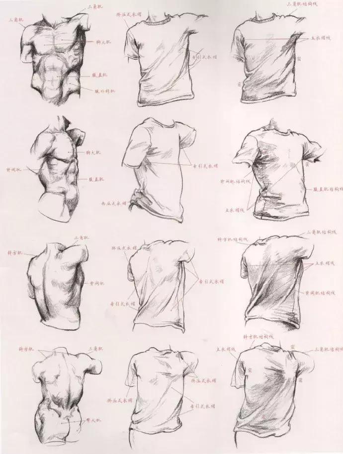 速写衣服褶皱画不好,速写衣褶123和127的区别