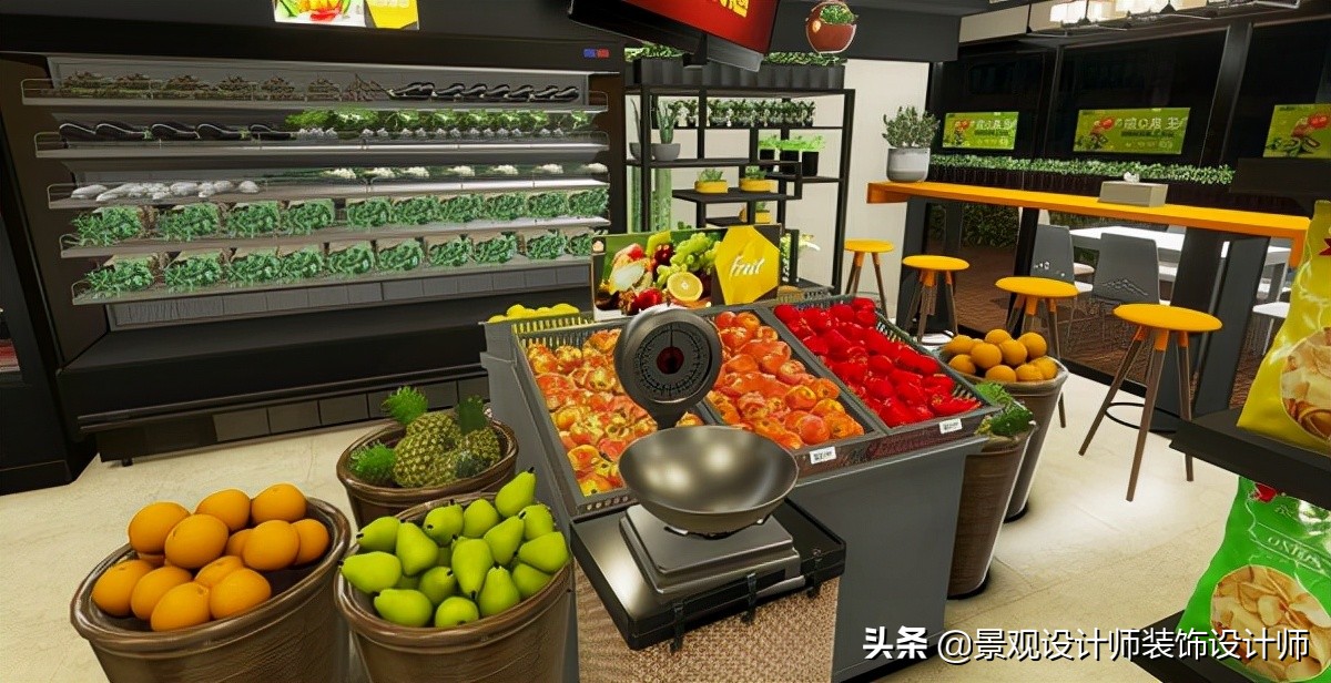 商场店铺设计案例图纸,超市设计图解大全