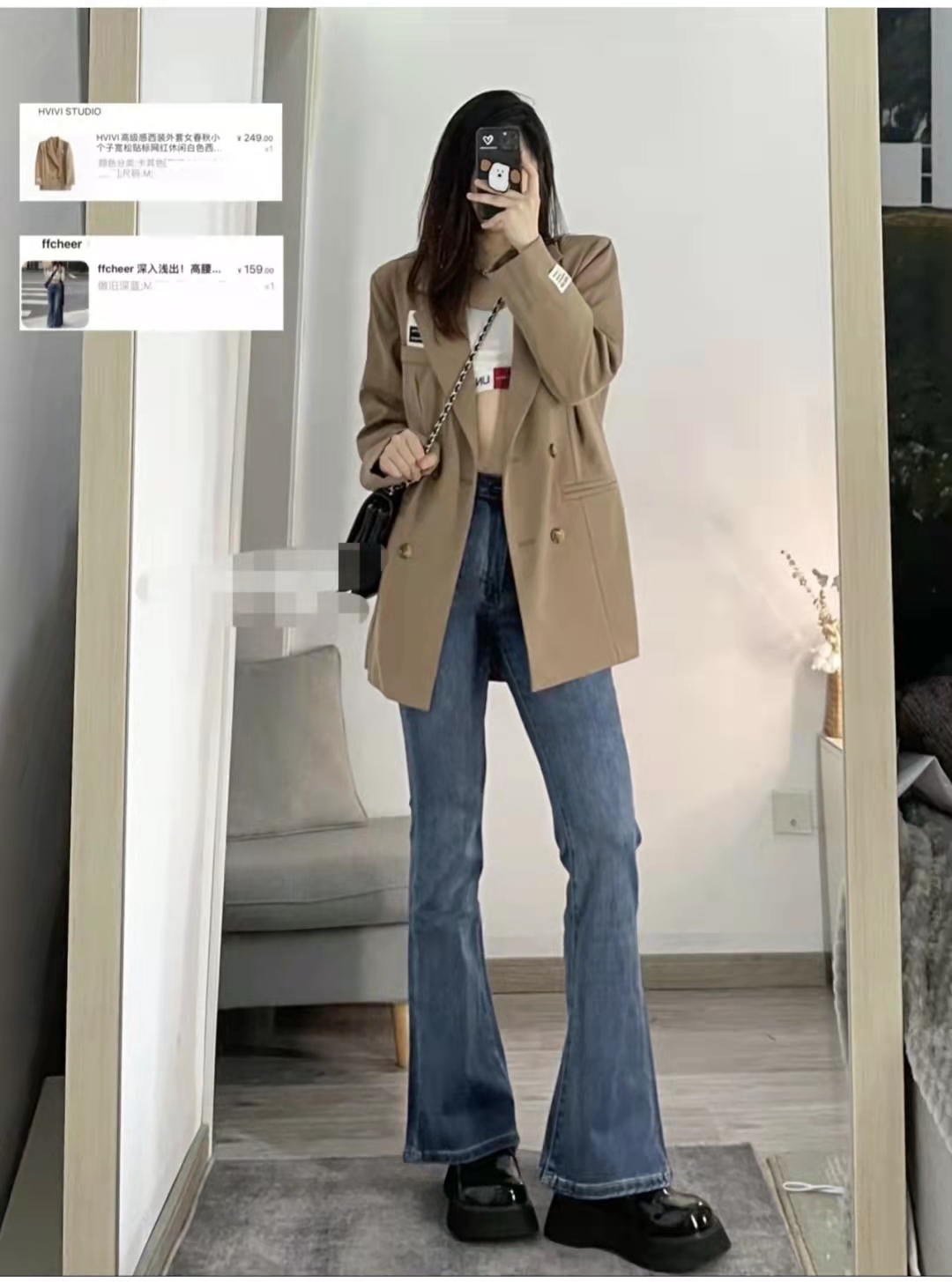 喇叭牛仔裤搭配卫衣好看吗,喇叭牛仔裤怎么搭配上衣和鞋