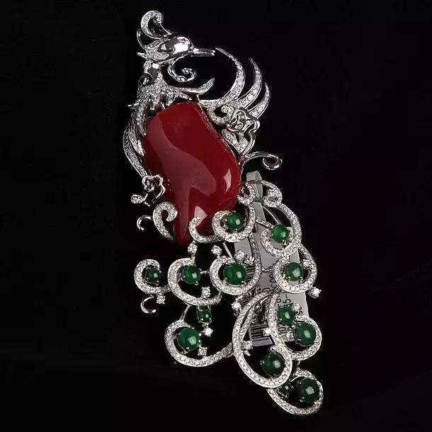 红珊瑚珠宝纯天然图片,红珊瑚珠宝配饰