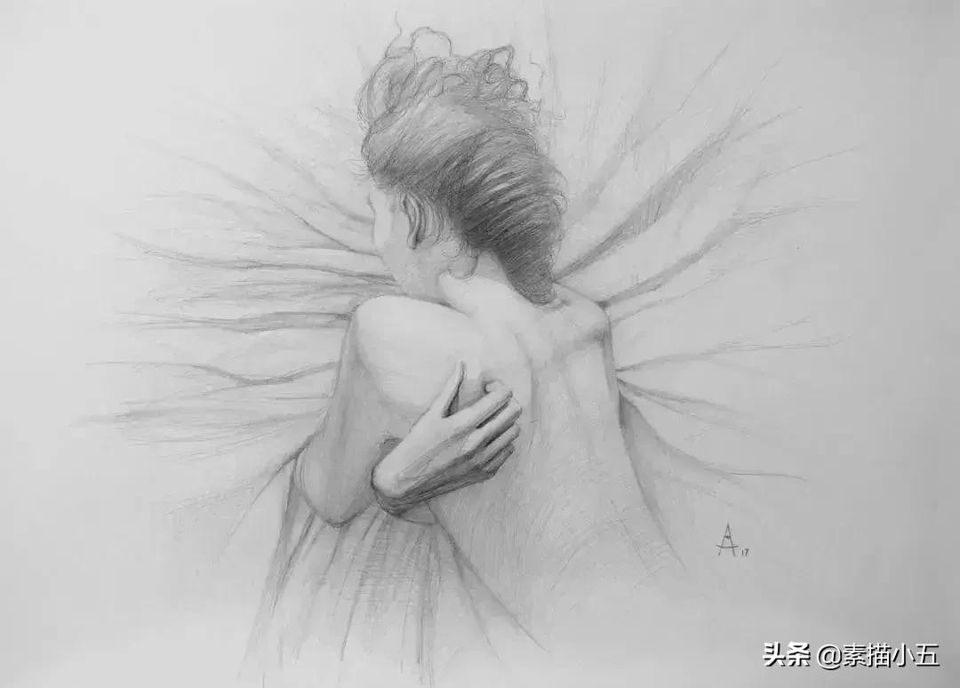 他画的素描无与伦比,他画的画栩栩如生让人拍案叫绝