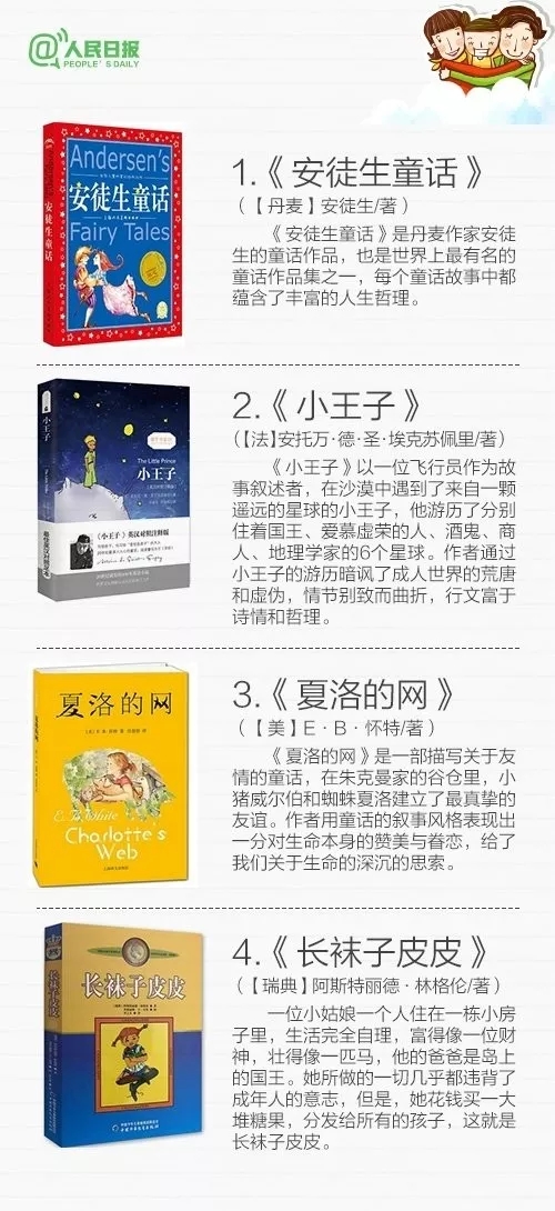 人民日报推荐儿童书单6岁到八岁,人民日报推荐书单1-9年级