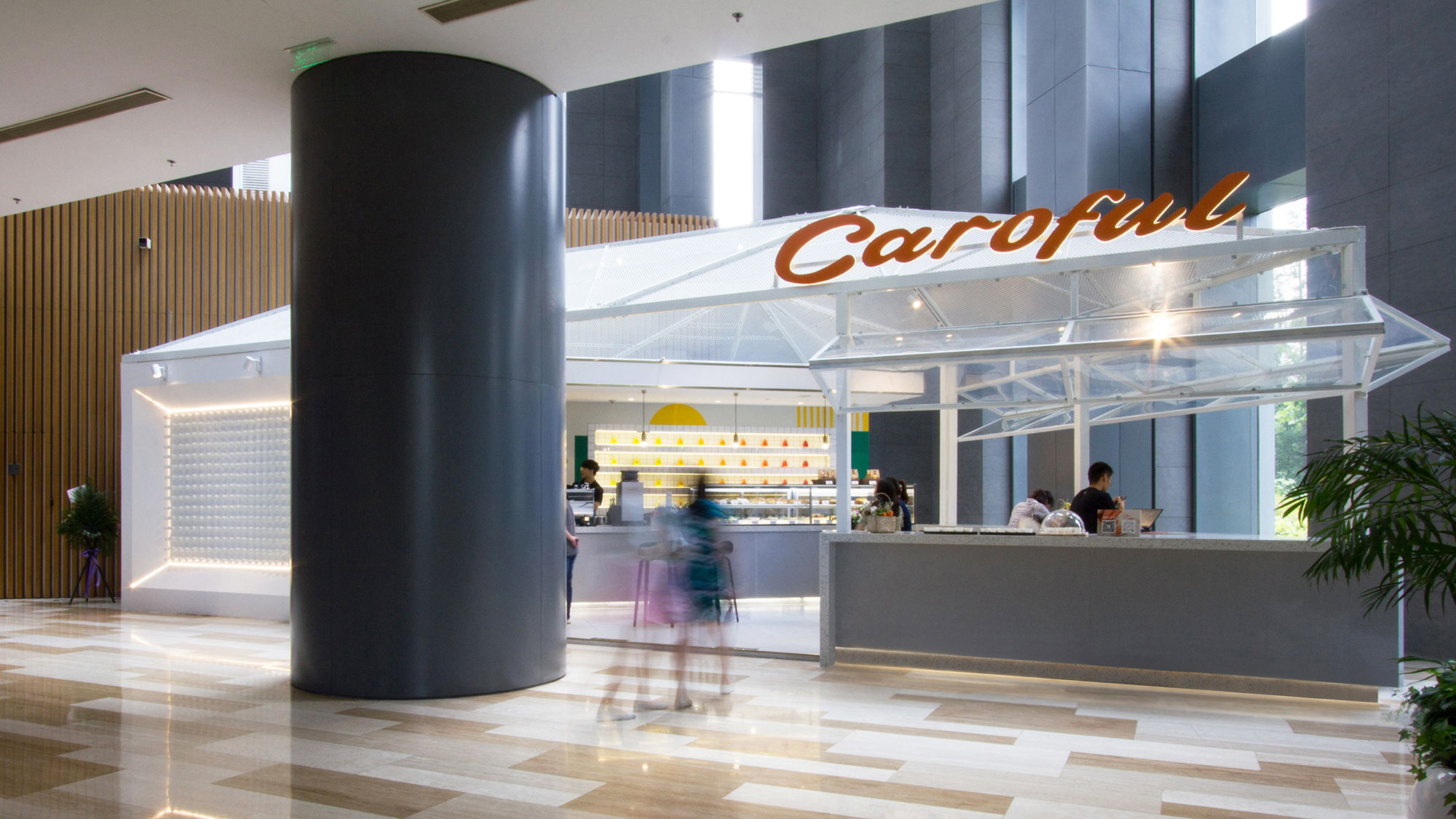 我们的办公大楼像园林一样美,我们在办公楼里建造了什么