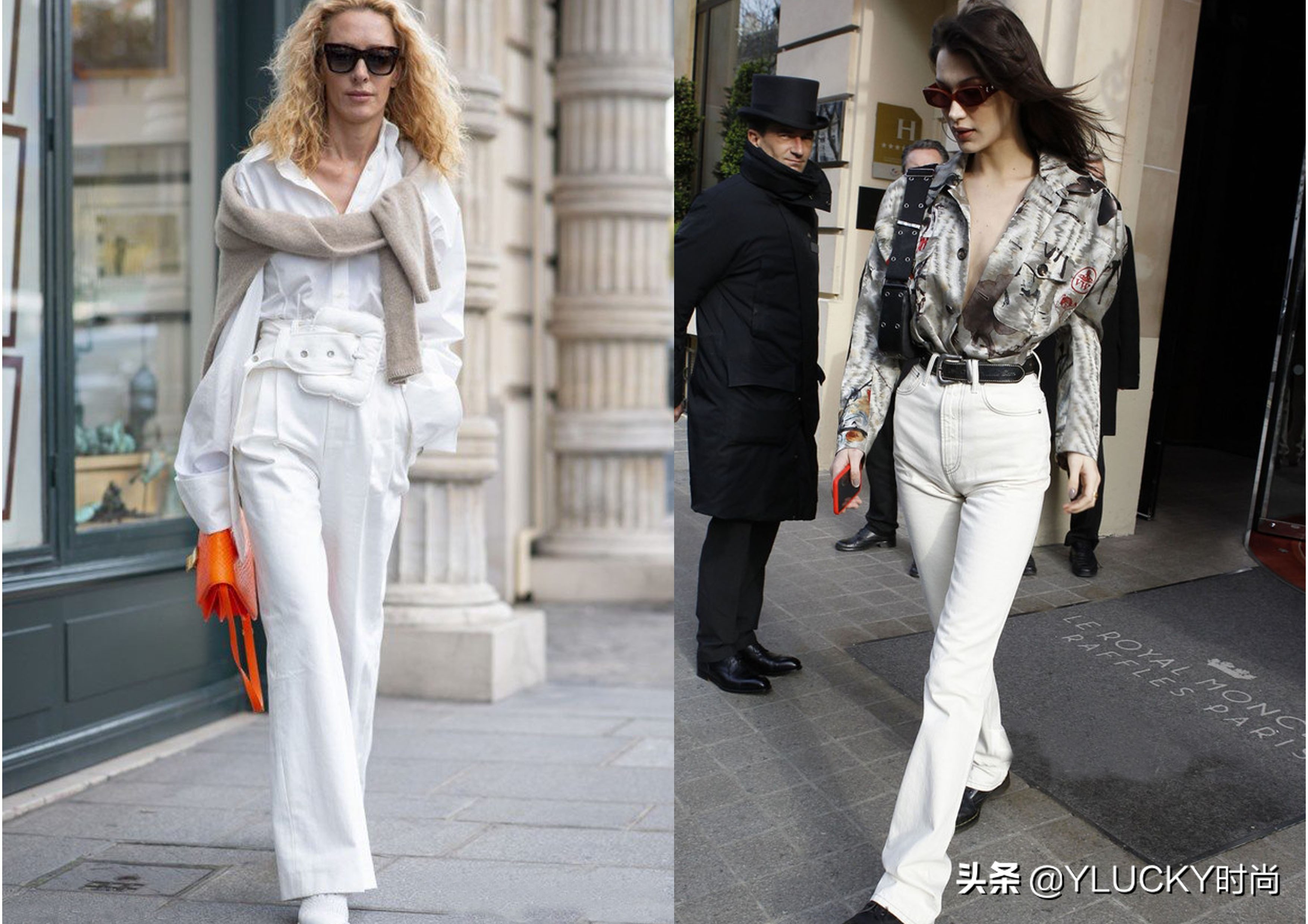 简约色调灰白组合，日常百搭的高级范造型