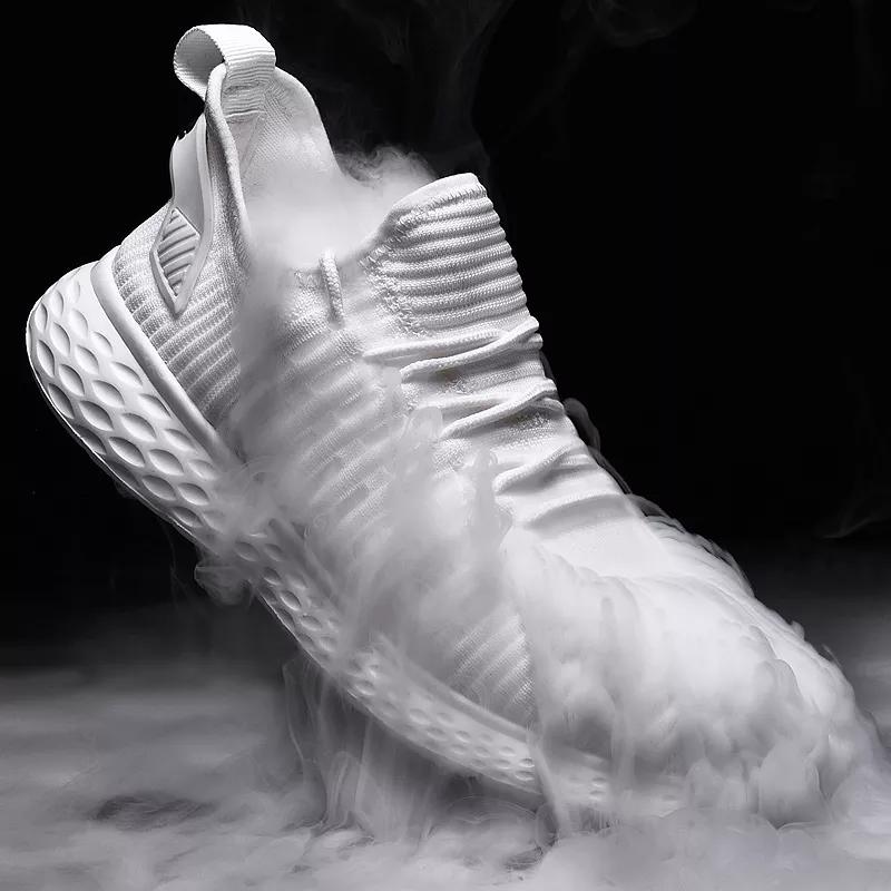 飞织潮感运动鞋,正品黑科技鞋