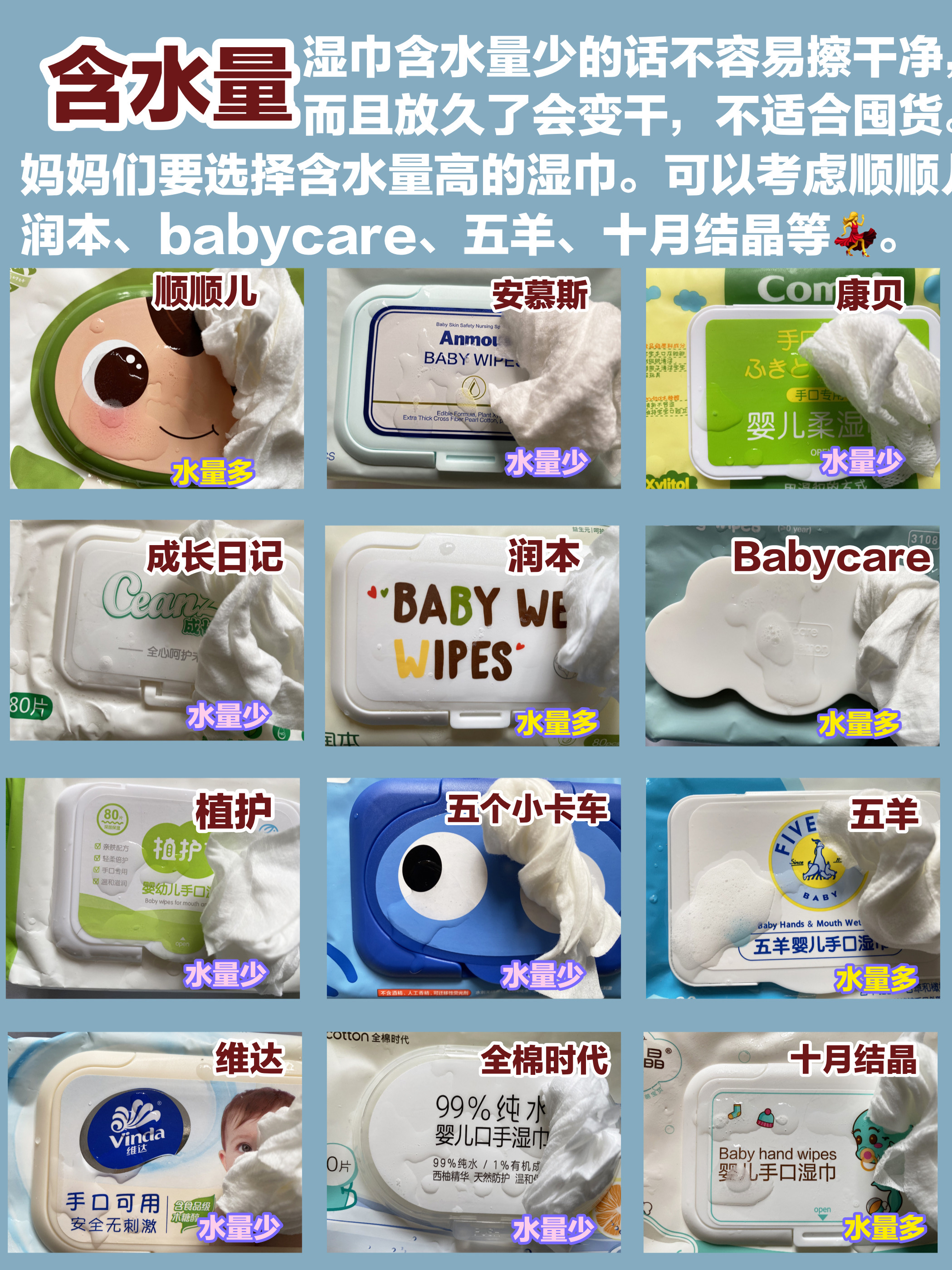 宝宝湿巾测试,婴儿湿巾怎么看好坏