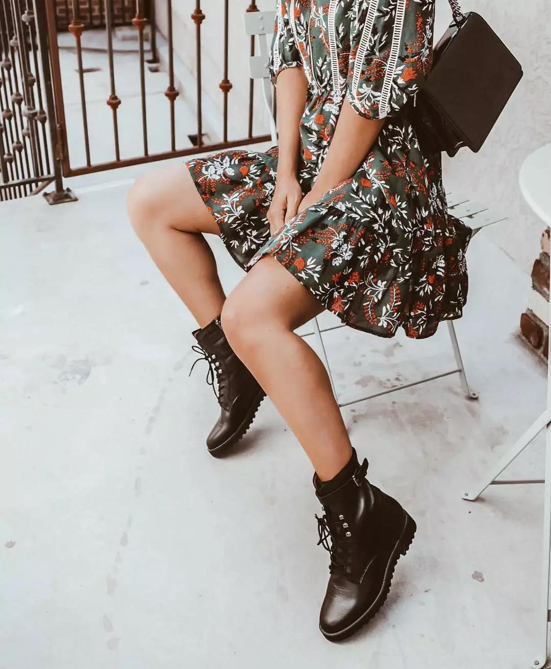 冬天穿短靴怎么搭配好看,冬季短靴穿起来