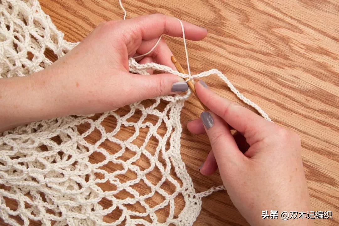 自己动手钩个小包,超实用钩织购物袋图解