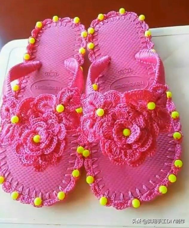 针织作品70款简约,手工针织凉鞋花样图