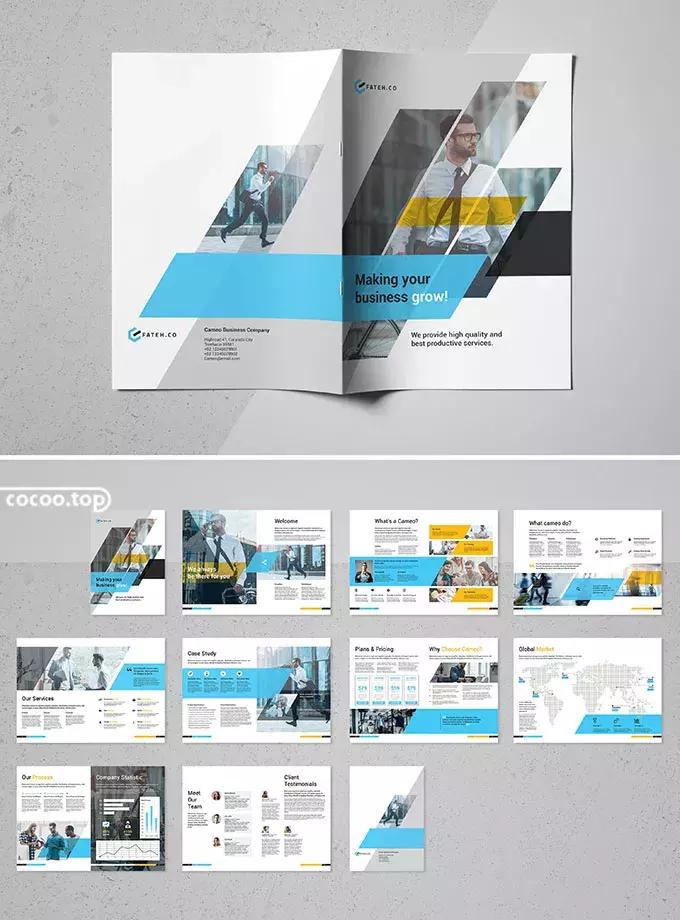 用网格做隔板,打破网格版式