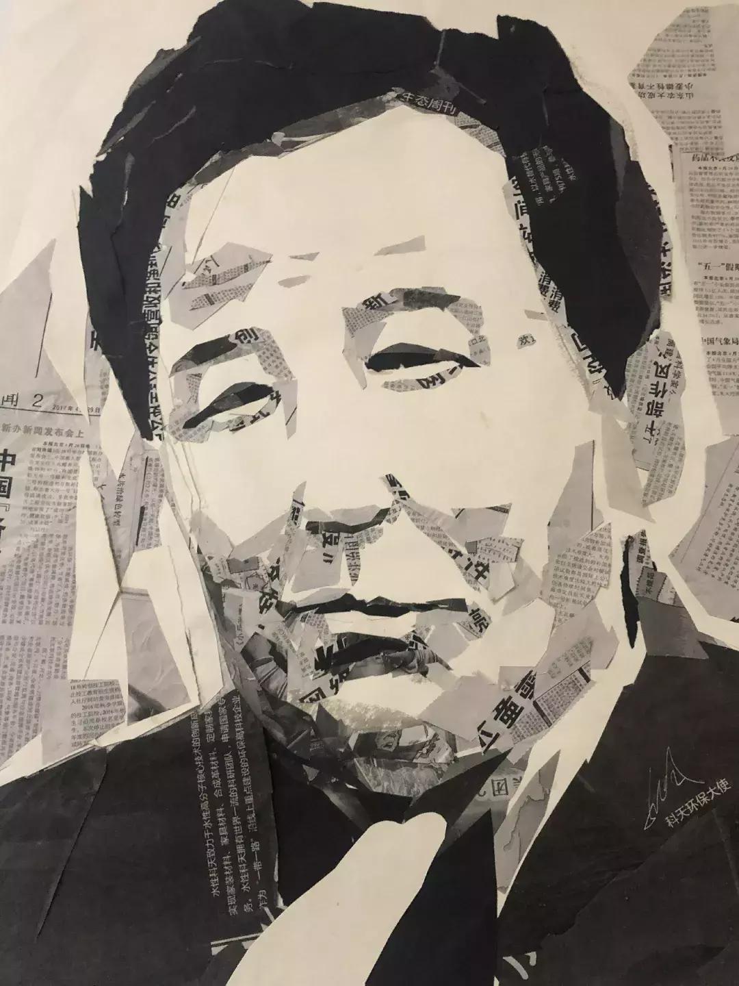 “西北奇葩”阳朵姥姥用报纸、碎布、树叶作画,惊艳!