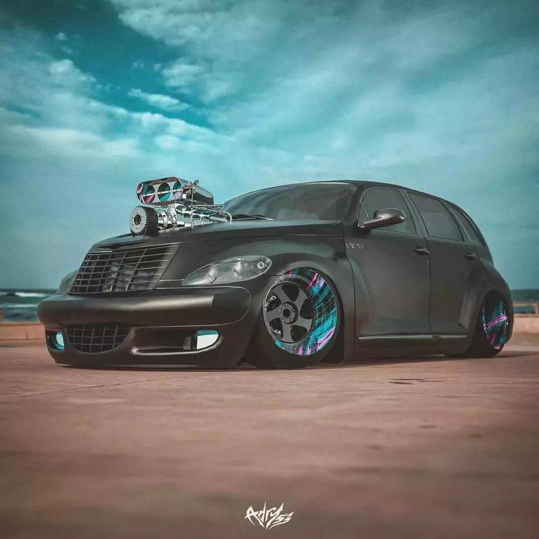 小众车型改装起来也疯狂，来看“外星来客”克莱斯勒PT漫步者改装